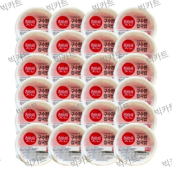 [CJ제일제당]  햇반 구수한 잡곡밥 210g 24개입 (24개입)