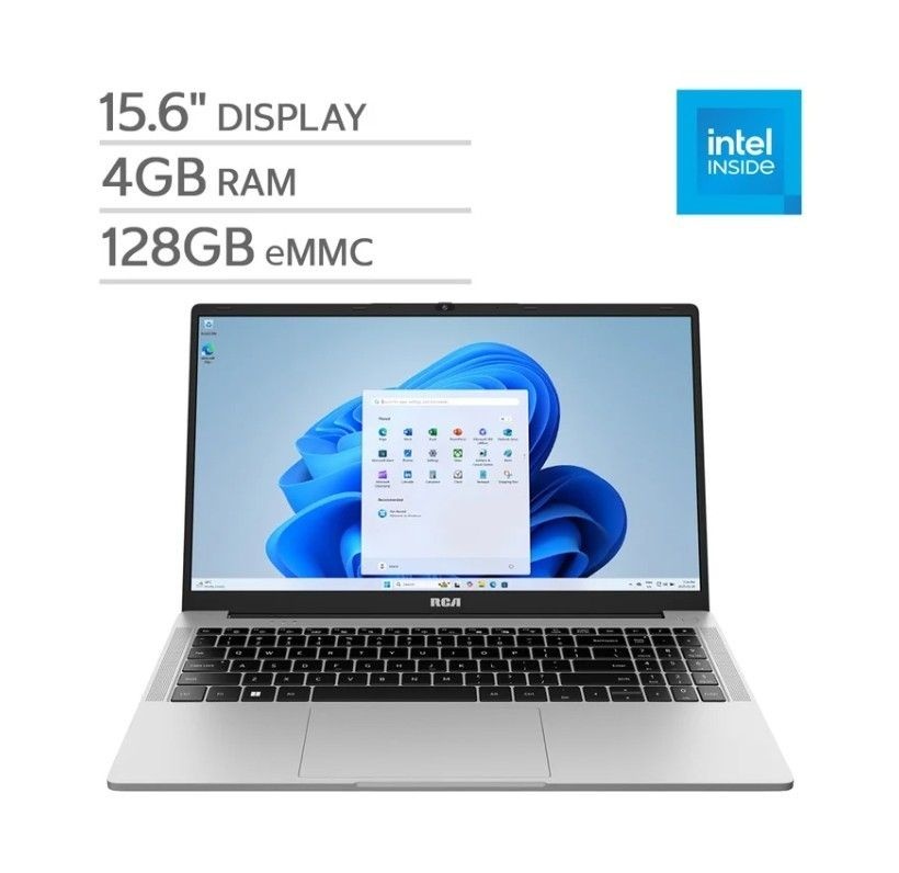 RCA RCA 15.6 FHD LAPTOP 랩탑 노트북 — 파워ed by Intel N150 프로세서 4GB 메모리 128GB Stor 인강용 가성비 가벼운 사무용 3503862