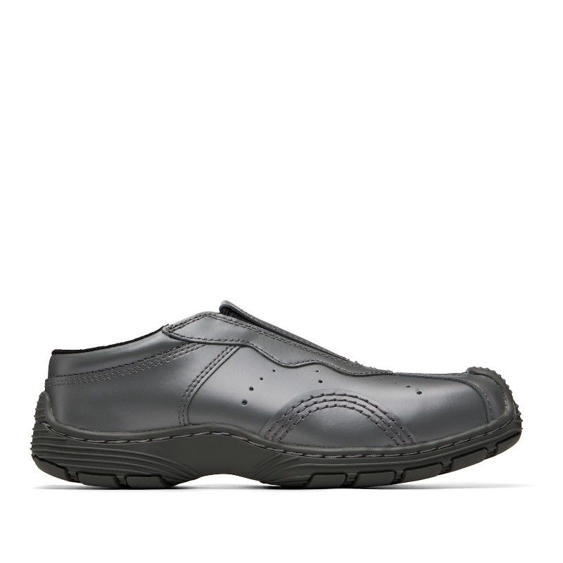 닥터마틴 그레이 오릭스 새틴 가죽 뮬 로퍼 42292020 Gunmetal