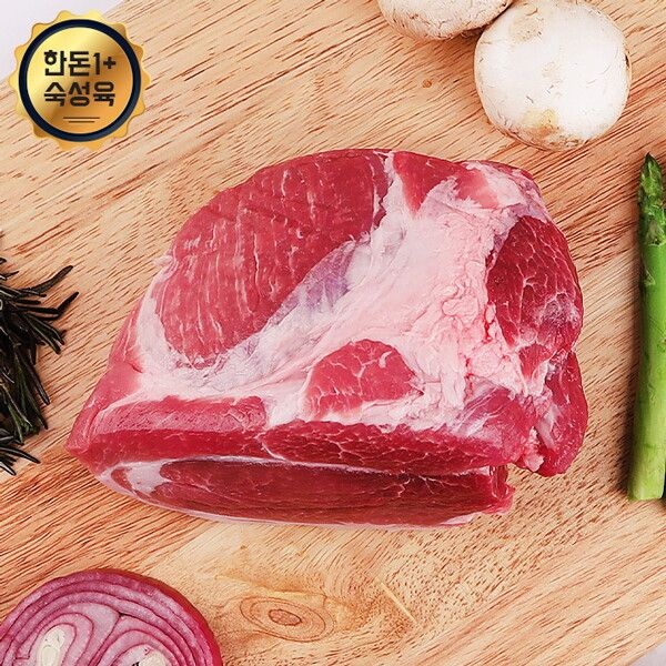 [웰굿] [냉장][한돈1+]국내산 숙성 돼지고기 뒷다리살(수육용) 600g