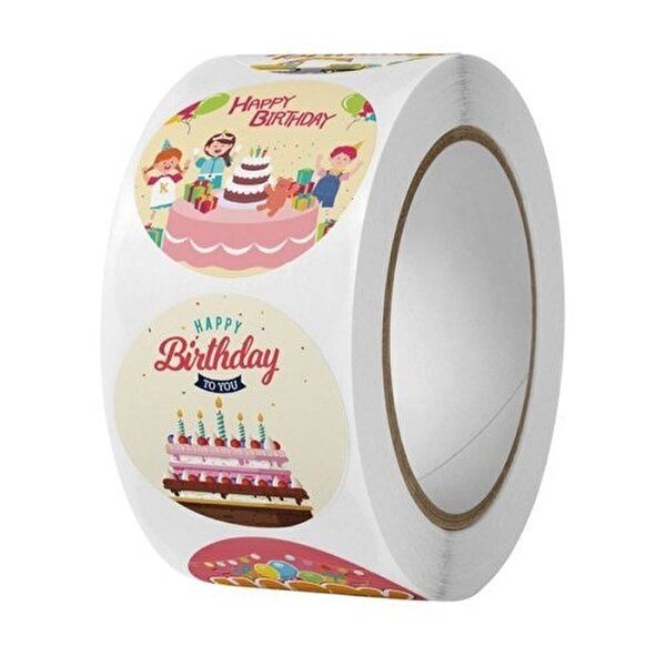 고품질 컬러감 있는 스티커 디자인 8종 세트 생일파티 파티장식 투명스티커 롤스티커 셀프포장 WFP9OCG