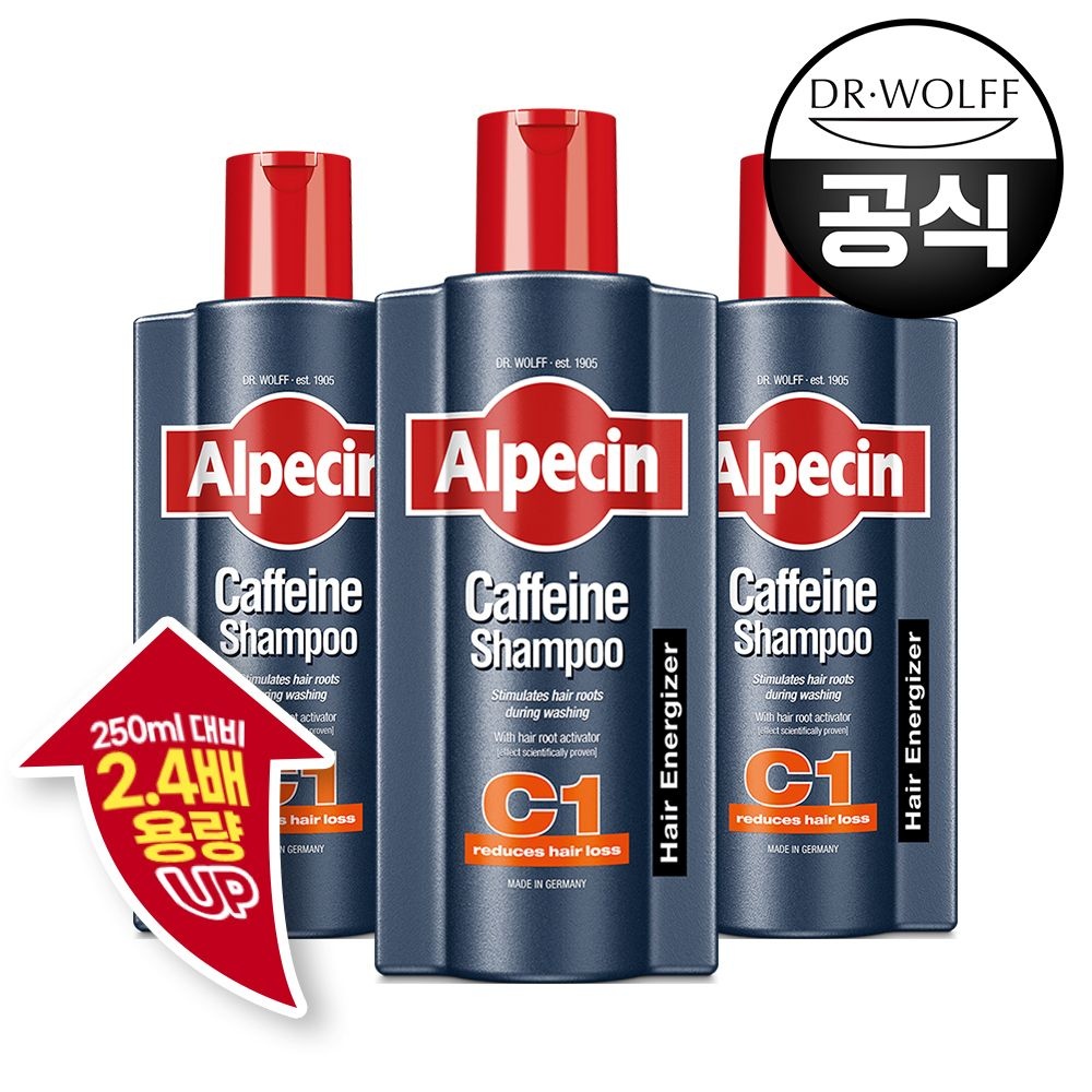 알페신 카페인 샴푸 C1 600ml 3개