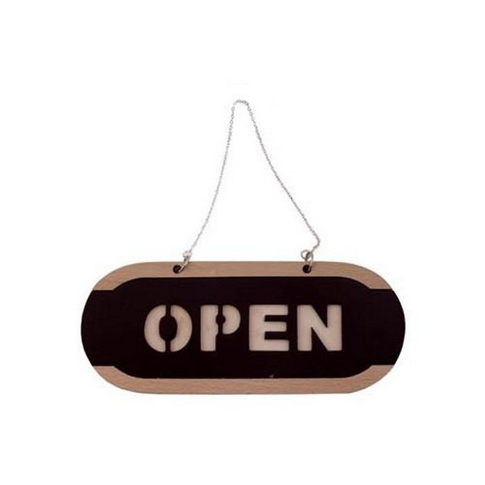 [오늘출발] 오피스디포 OPEN CLOSED 우드 218X90X10T양면걸이용 아트사인