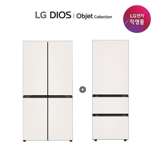 엘지전자(주) LG 디오스 냉장고+김치냉장고 세트 H876GBB011+Z334GBB151