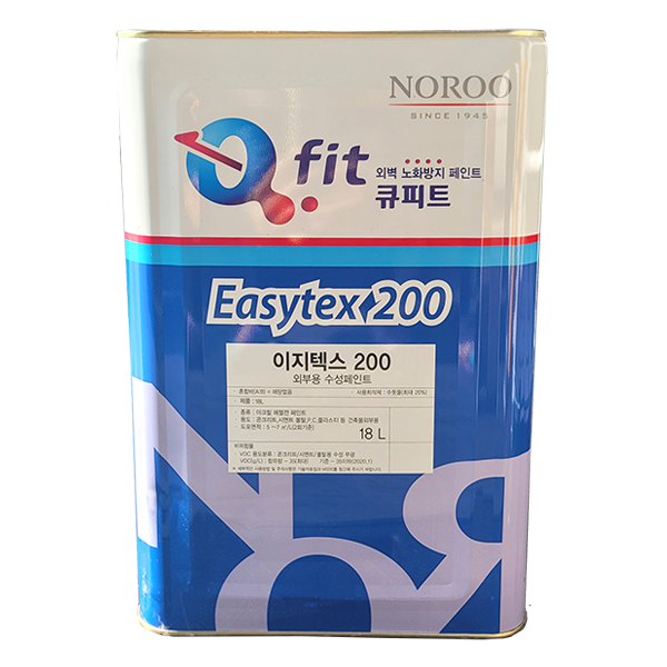 노루페인트 이지텍스 200 외부용 수성페인트 18L 무광