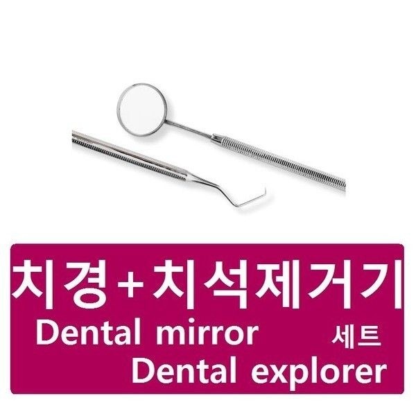 치경(Dental mirror)+치석제거기(Dental explorer)