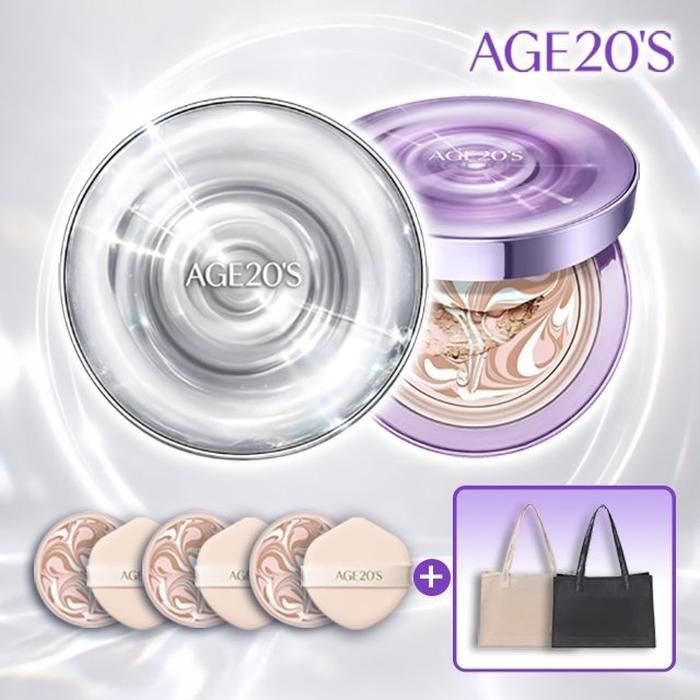 아이스에디션 AGE20S 팩트+메쉬백 기본구성