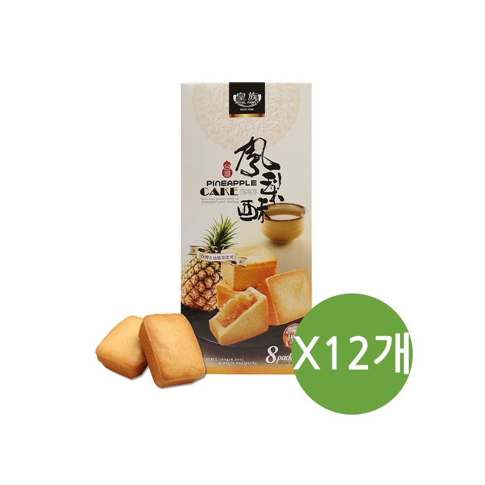 [오늘출발] 대만 펑리수 케익 파인애플 184g x 12개