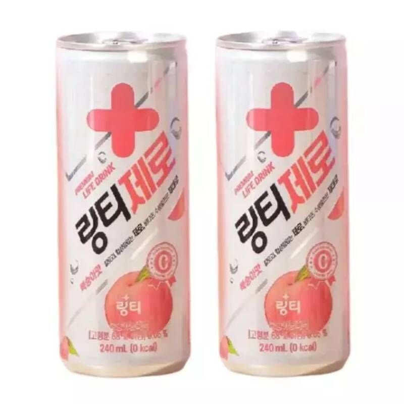 링티제로 복숭아맛 240ml 30캔 저칼로리 비타민 음료 여름