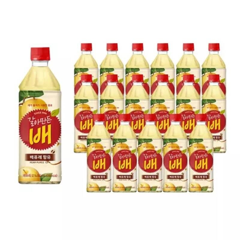 갈아만든배 배 음료수 배퓨레 갈배 500ml 24개