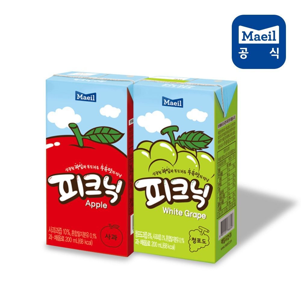매일 피크닉 사과/청포도 200ml 96팩