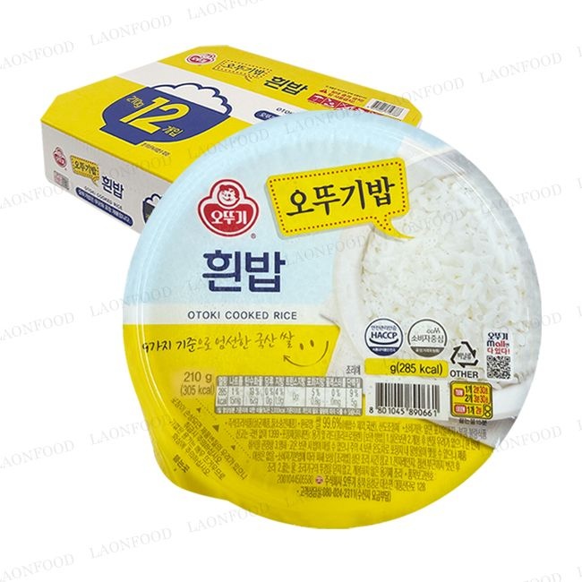 오뚜기 맛있는 오뚜기밥 흰밥 210g 12/24개  (200g x 12개)