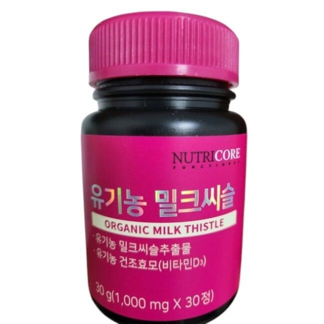 뉴트리코어 유기농 밀크씨슬 1000mg 30정 1개