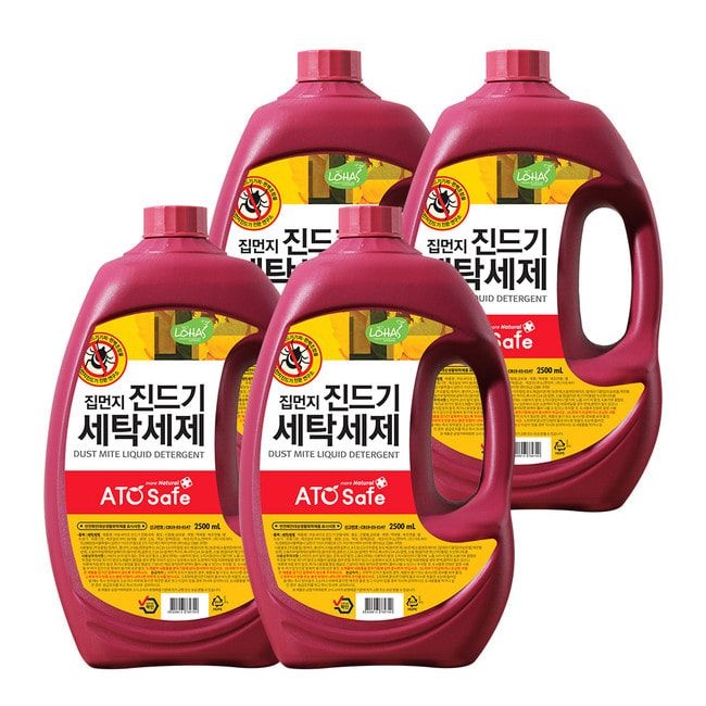 [오늘출발] 아토세이프 집먼지진드기 세탁세제 2.5L 4개
