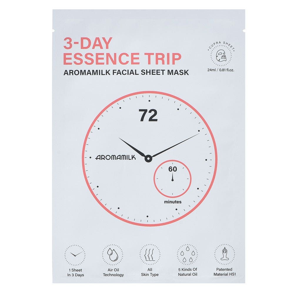 아로마밀크 3-DAY ESSENCE TRIP 프리미엄오일 마스크팩 5개세트 영양과 보습의 끝판왕 3일에 한번이면 OK