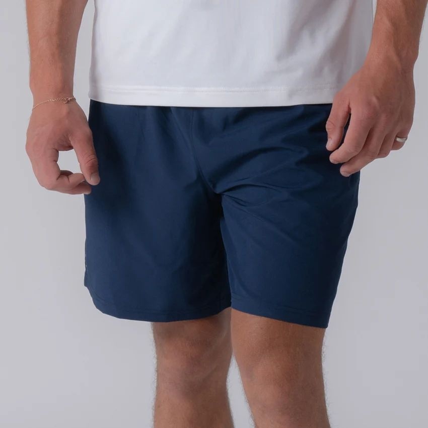 Mens Woven Shorts 7 Navy 율라 맨즈 반바지 7인치 네이비