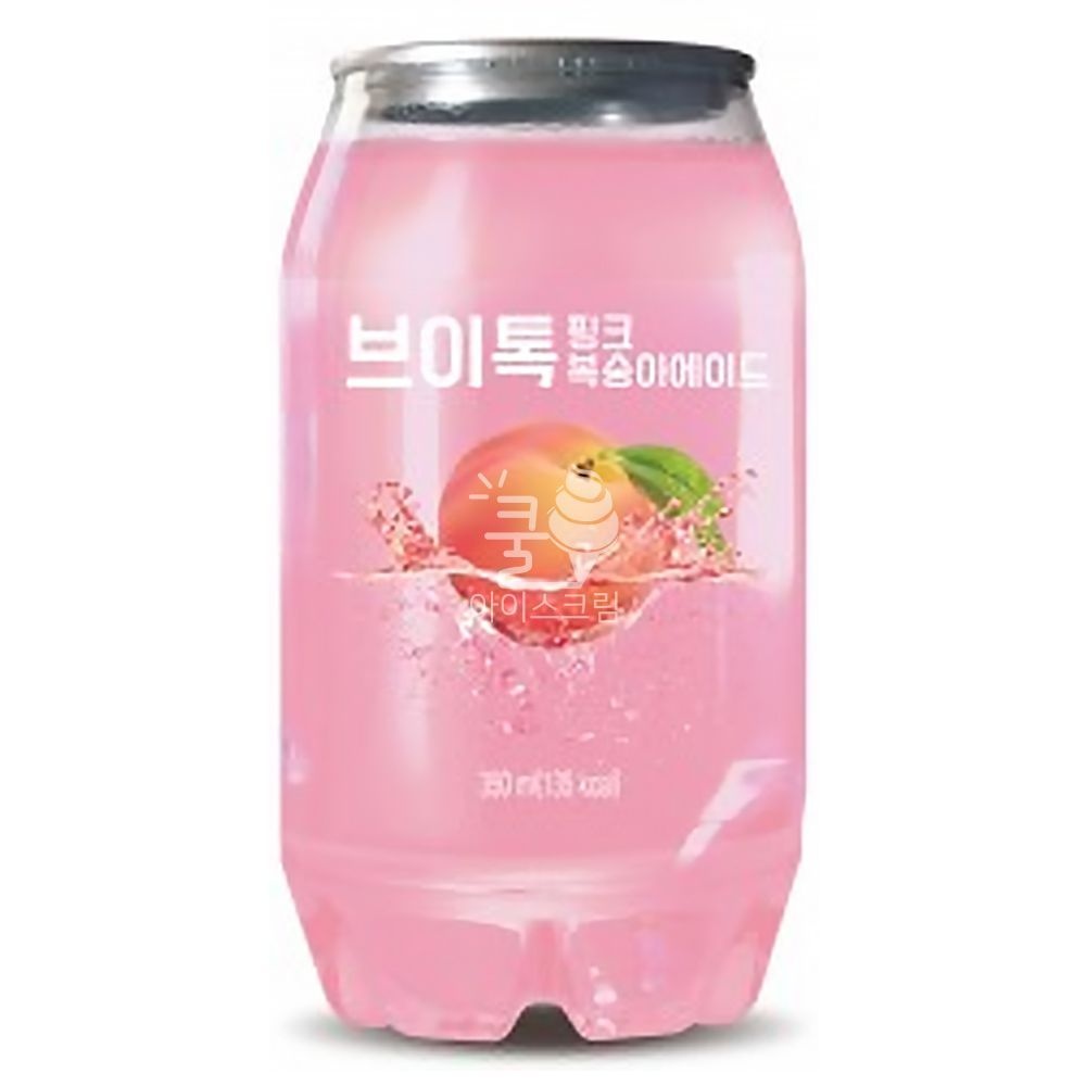 브이톡 핑크 복숭아에이드 350ml 3개