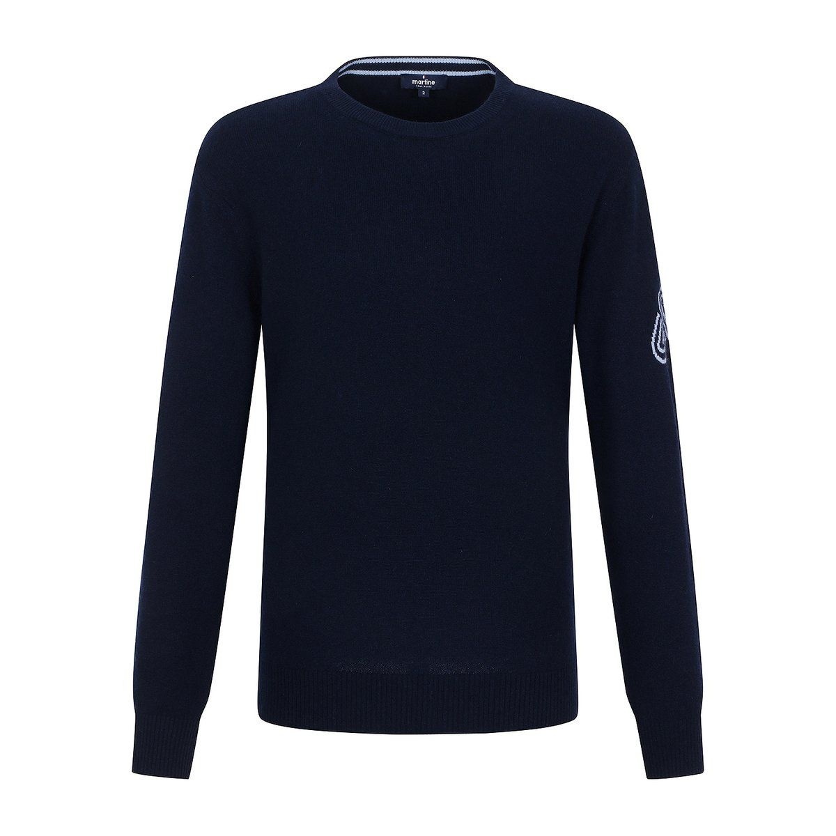 마틴골프(MARTINE GOLF) [정상가 478000원]남성 라운드 니트 네이비 (QM0DNI40549)