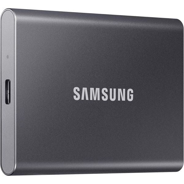 [해외] 삼성 T7 휴대용 SSD, 1TB 외장형 솔리드 스테이트 드라이브, 최대 1,050MB/s 속도, USB 3.2 Gen 2, 게임, 학생, 전문가를 위