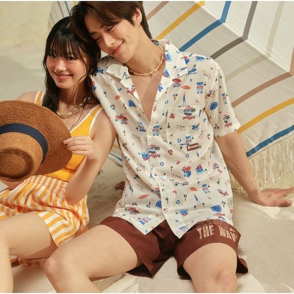 레노마수영복 수영복 끈주머니 남성 투톤 빈티지 트렁크MSS2E901BRMS2E901BR