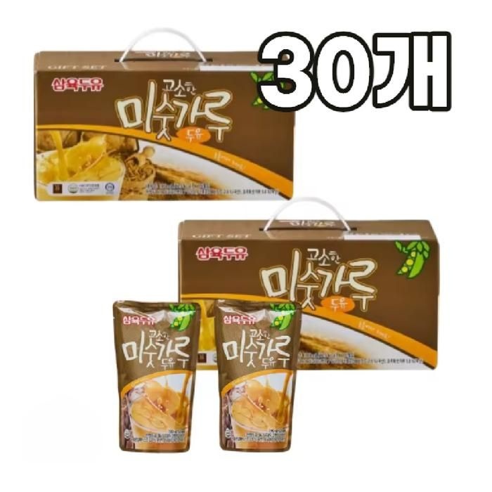 삼육두유 고소한 미숫가루 두유 파우치 190ml x 30입 아이들간식/J