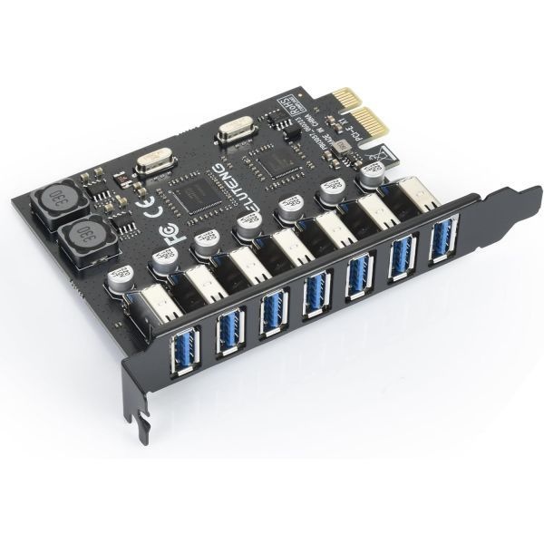 브랜드: ELUTENG [해외] ELUTENG PCIE USB 3.0 카드 7 포트 PCI Expree to 확장 초고속 5Gbps PCI-e USB3 허브 컨트롤러 어댑터 윈도우 11/10/8/7/XP/Vista용