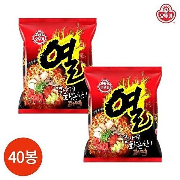 [셀러허브 식품]오뚜기 열라면 120g x 40봉 (10514881)