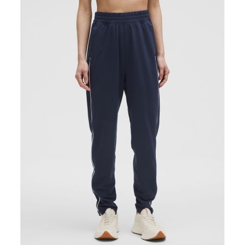 룰루레몬 LULULEMON Everlux 하이라이즈 집 레그 트랙 팬츠 아시아 핏