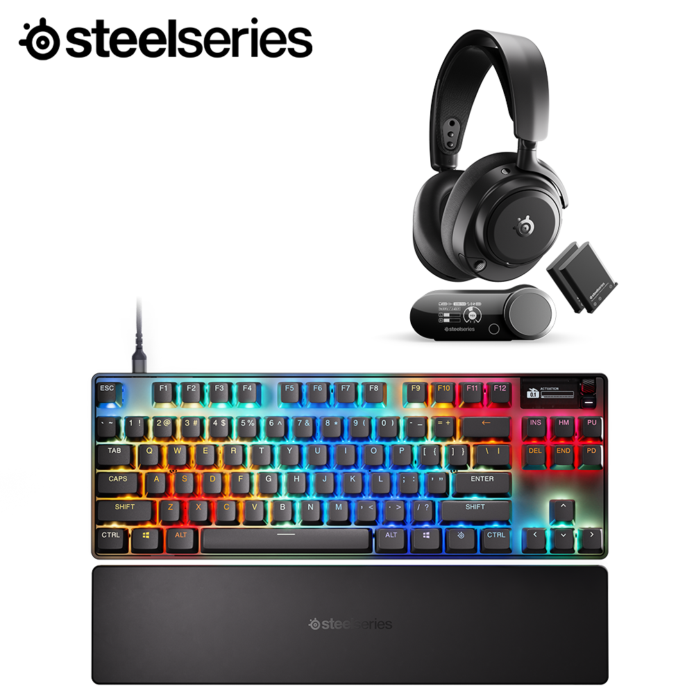 [플래그십] 스틸시리즈 Arctis Nova Pro Omni 헤드셋 + Apex TKL Gen 3 KR 키보드