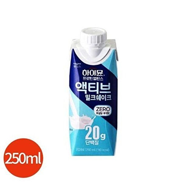 [셀러허브 식품]하이뮨 프로틴밸런스 액티브 밀크쉐이크 제로 250ml x 24개 (46179172)