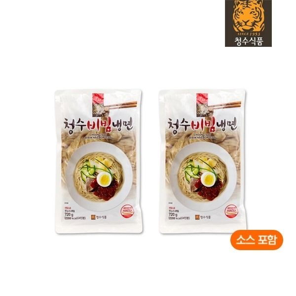 청수식품 [패션플러스][청수식품]청수 프리미엄 비빔냉면 720g 2개
