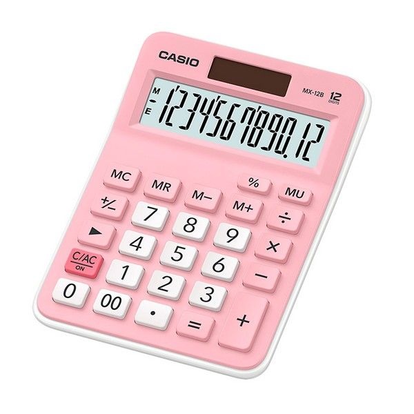 카시오 계산기 MX-12B 핑크