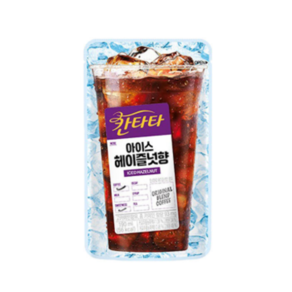 칸타타 아이스커피 헤이즐넛, 190ml, 30개