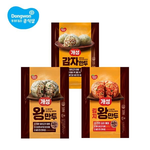 동원 [하프클럽]동원 개성 왕만두/김치왕만두/감자만두 1.2kg 2봉