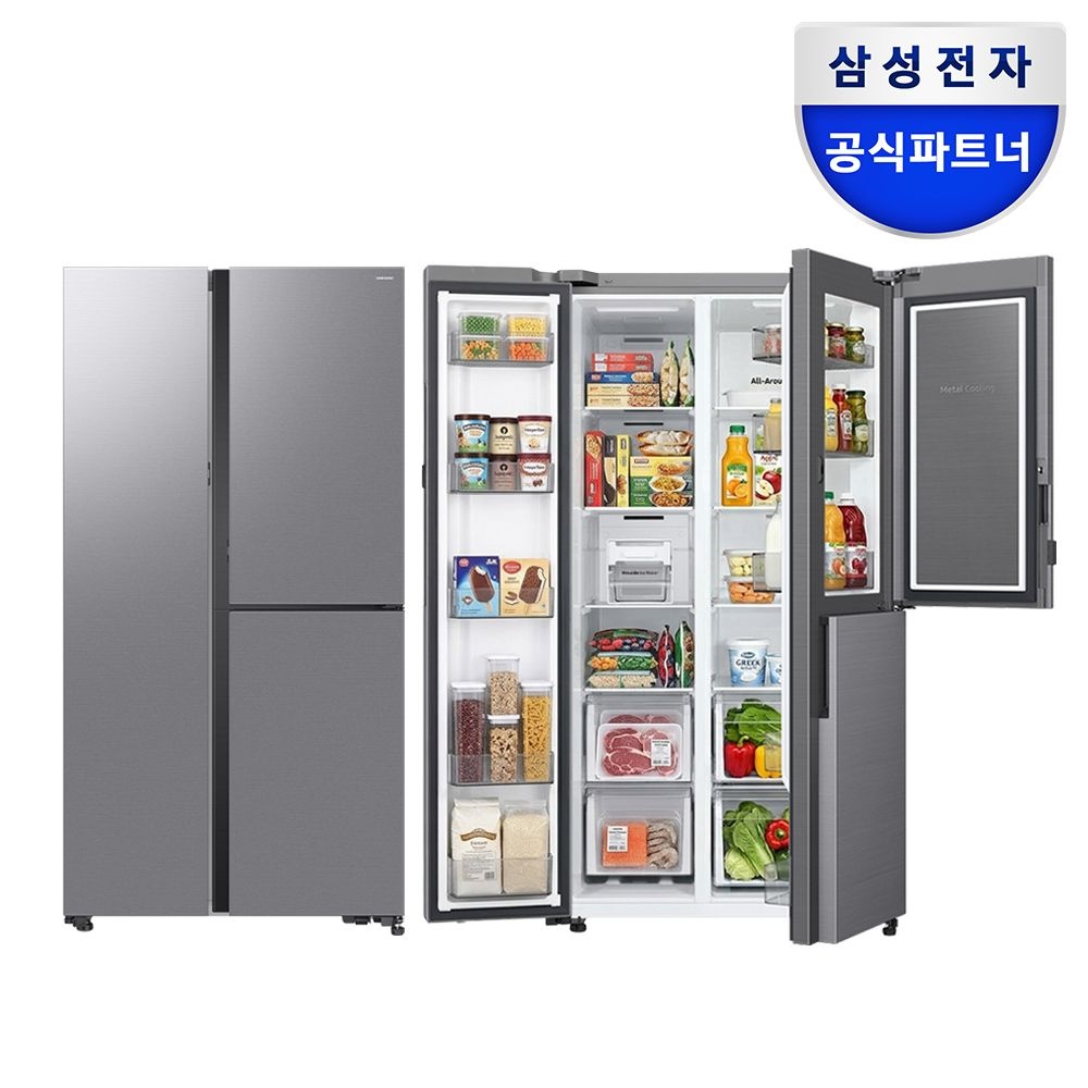 삼성전자 삼성 푸드쇼케이스 RS84DG5602M9 오토오픈도어 846리터 젠틀실버