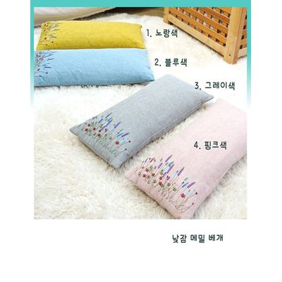 가든 메밀 낮잠, 원형 베개 경추 편안한 숙면 꿀잠 베개 부모님 선물