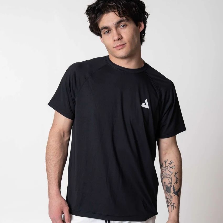 Mens Court Short Sleeve Black 율라 맨즈 코트 반팔티 블랙