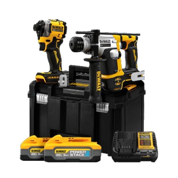 Dewalt 디월트 20V MAX Powerstack 5.0Ah DCK2213H2T 콤보세트 DCF850+DCH172+DCB1104+DCB609 2EA Tstak 4103817