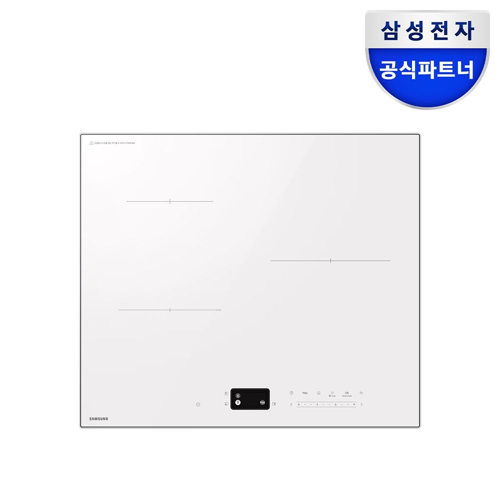 삼성전자 26년 신제품 비스포크 CC80H63S1HS 3구 인덕션 원격제어 AI끓음감지 슬림핏 빌트인 화이트 전기레인지