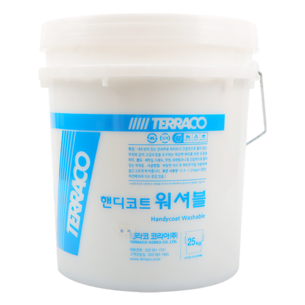 테라코 핸디코트 워셔블 베란다 주방전용 퍼티 빠데 25kg