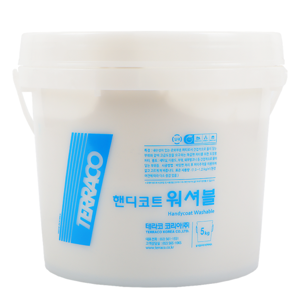 테라코 핸디코트 워셔블 주방전용 베란다 전용 퍼티 빠데 5kg