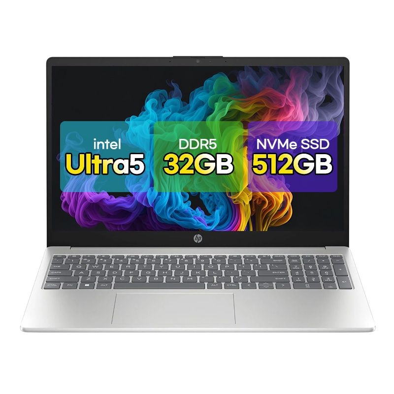 HP 자비스 15-FD1630TU_T3 인텔 울트라5 32G/512G PD충전 광시야각 사무 업무용 가성비 AI 노트북