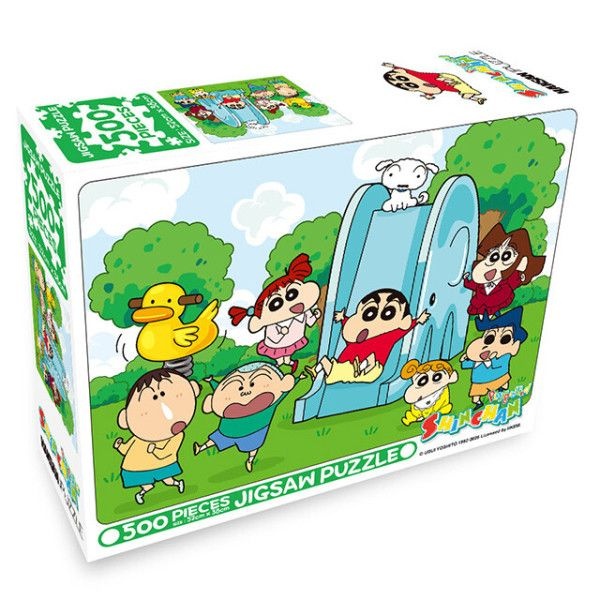 [오늘출발] 짱구네팜 짱구는 못말려 직소 퍼즐 500조각 (놀이터의 친구들) / 일러스트 퍼즐 홈 인테리어 조립 완구 소품