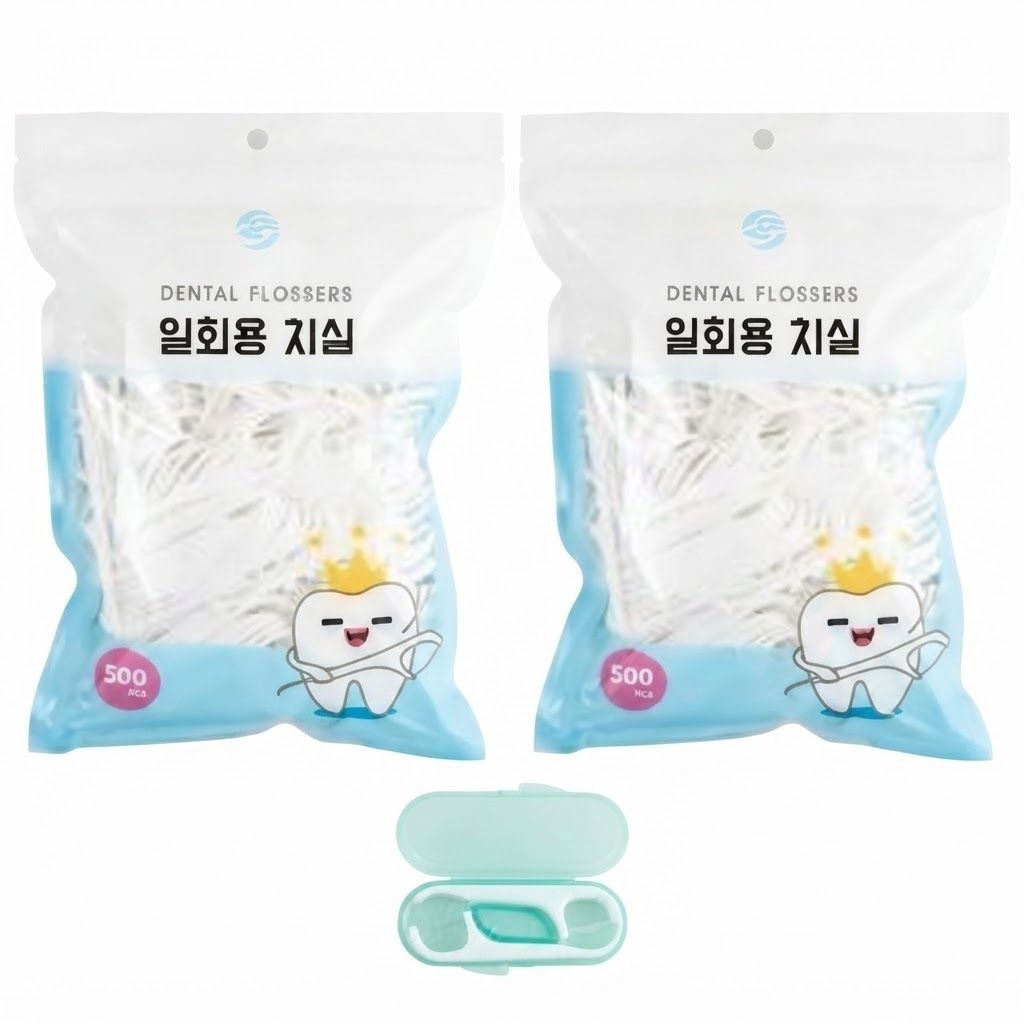 로얄클라쓰 교정 일회용 치간 치실 1000개입