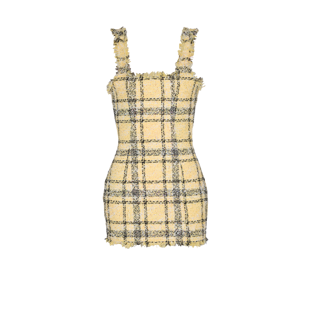 발망 [해외] 발망 26SS Balmain Tweed 드레스 GF1R2540XL73AAA TP573228519