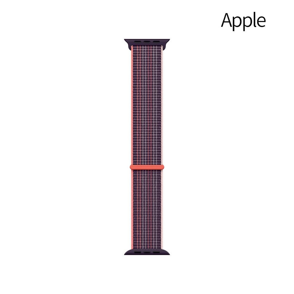 Apple 정품 오렌지스펙트럼 애플 정품 애플워치 스트랩 스포츠 루프 애플워치11 울트라 SE3 42-49mm, 엘더베리