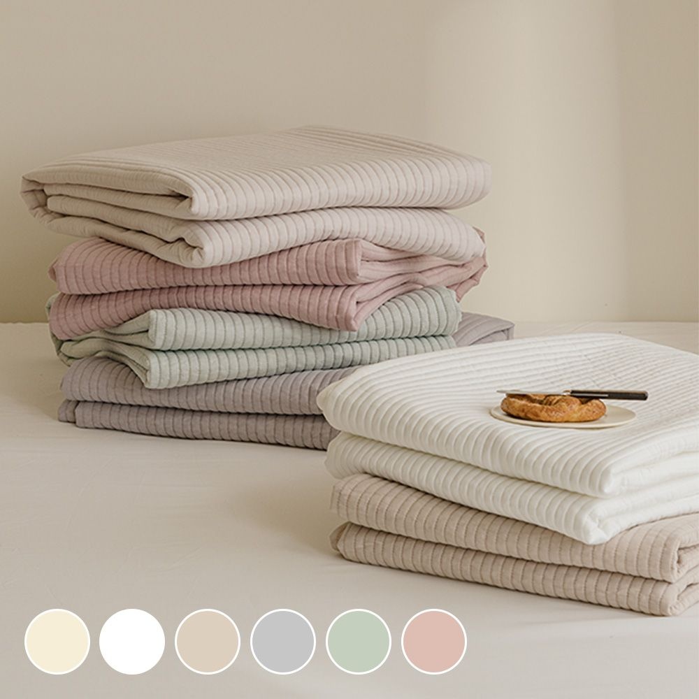 시그널 마이크로화이버 피그먼트 고정밴드 침대패드 SS/Q/K/LK 6colors