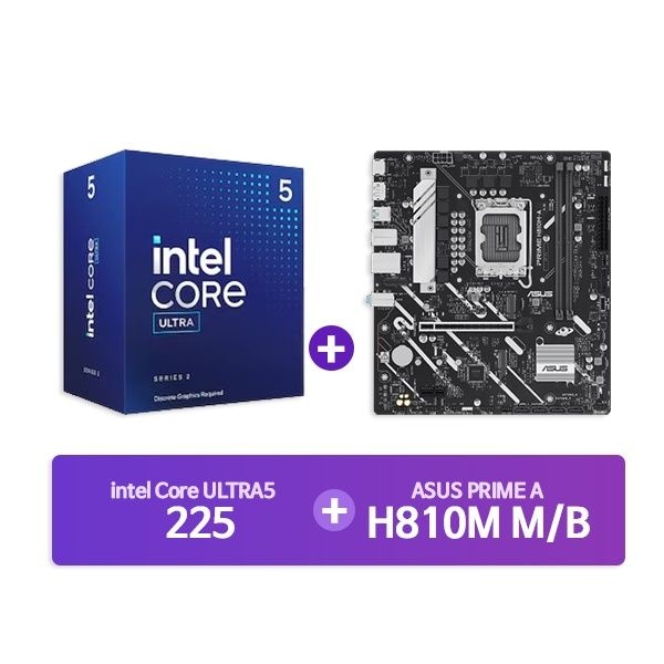ASUS PRIME H810M-A 코잇 + INTEL Ultra5 프로세서 225 박스 결합 4044872