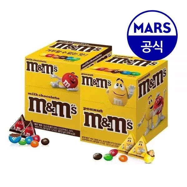 [롯데온]엠앤엠즈 픽앤믹스 337.5g 1+1 (밀크+피넛) (18,910원/무료)