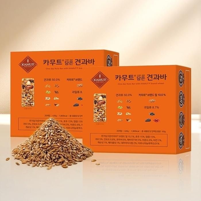 카무트 브랜드 밀을 담은 견과바 40개 (없음)